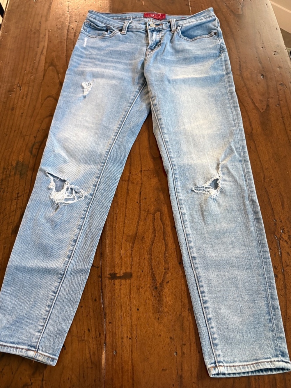 Lucky Brand Distressed Sienna Cigarette Boyfriend Y2K Jeans Size 0 25